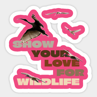 Show your love for wildlife Sticker